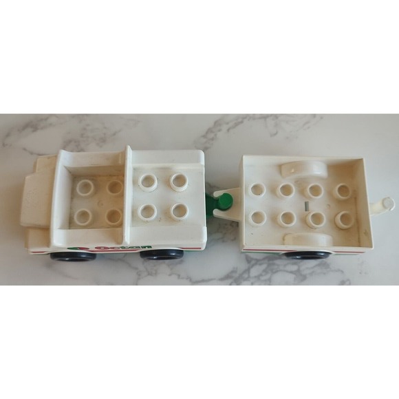 1994 LEGO DUPLO #2621 Motorbike Transporter OCTAN Car Trailer RARE VINTAGE B10 - Picture 2 of 3